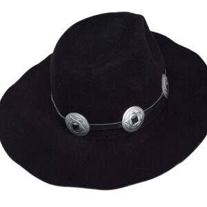 Black Felted  Rodeo Conch hat